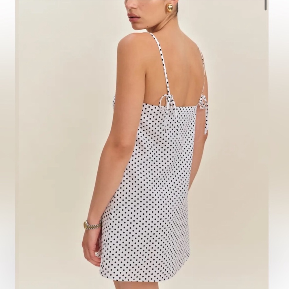 Reformation Polka Dot Mini Dress - Picture 2 of 8